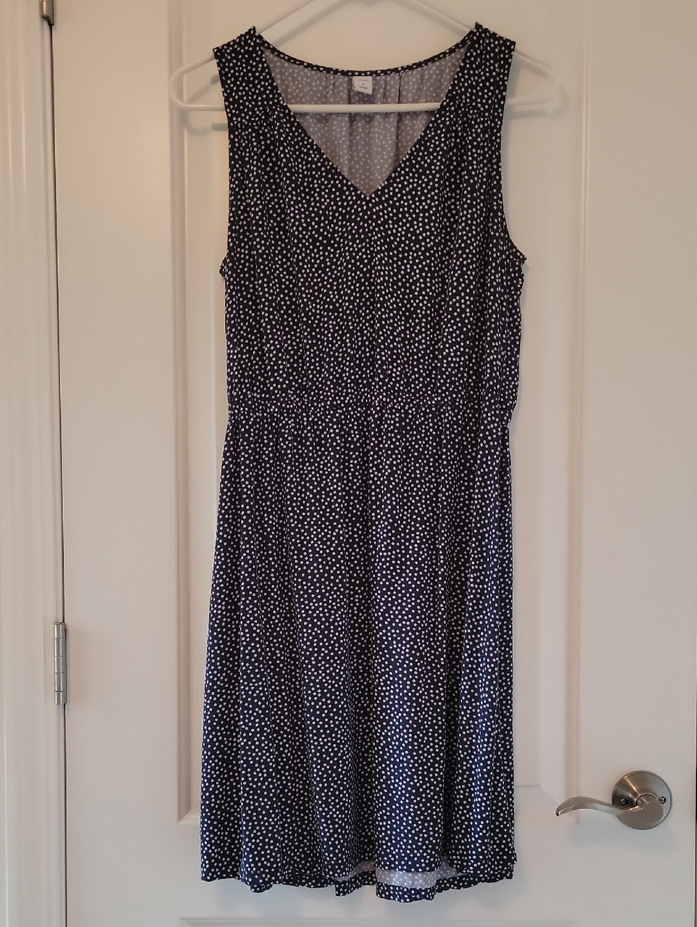Old Navy Casual Polka Dot Navy Sundress Size M